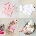 2018 банные халаты Новорожденные реквизит для фотосъемки Детские аксессуары для фотосъемки