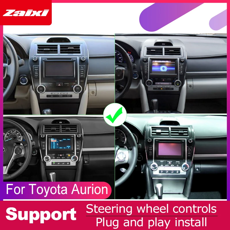 Аксессуары для Toyota Aurion 2012 ~ 2017 Автомобильный мультимедийный DVD-плеер на Android