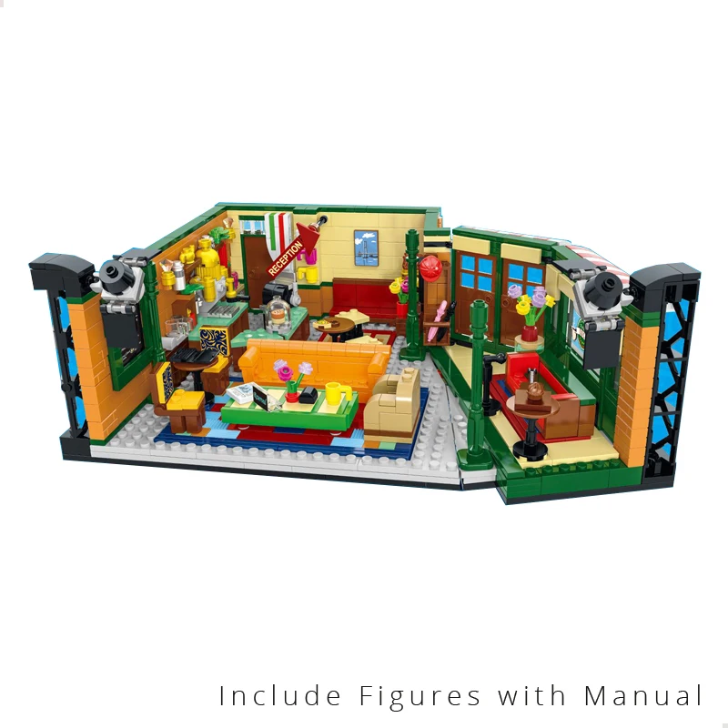 

In Stock New Classic TV Series American Drama Friends Central Perk Cafe Model Building Block Figures Brick 21319 Toy Gift Kid