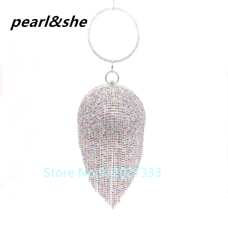 

Lady Dress Handbags Purse Basketball Rhinestones Clutch Women Evening Bags Ball Circular For Party Wedding Bag
