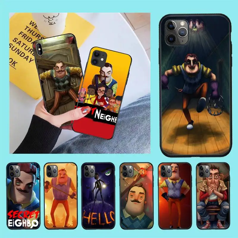 Роскошный чехол для телефона CUTEWANAN с ужасной игрой выживания Hello Neighbor SE iPhone 11 pro XS