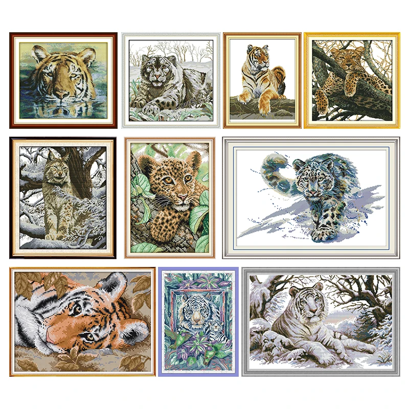 Набор для вышивки крестиком гордые животные сделай сам С Рисунком Тигра и