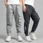 Детские брюки, веснаосень 2022, детские вязаные спортивные повседневные брюки для мальчиков 4, 6, 8, 10, 12 лет, спортивные брюки