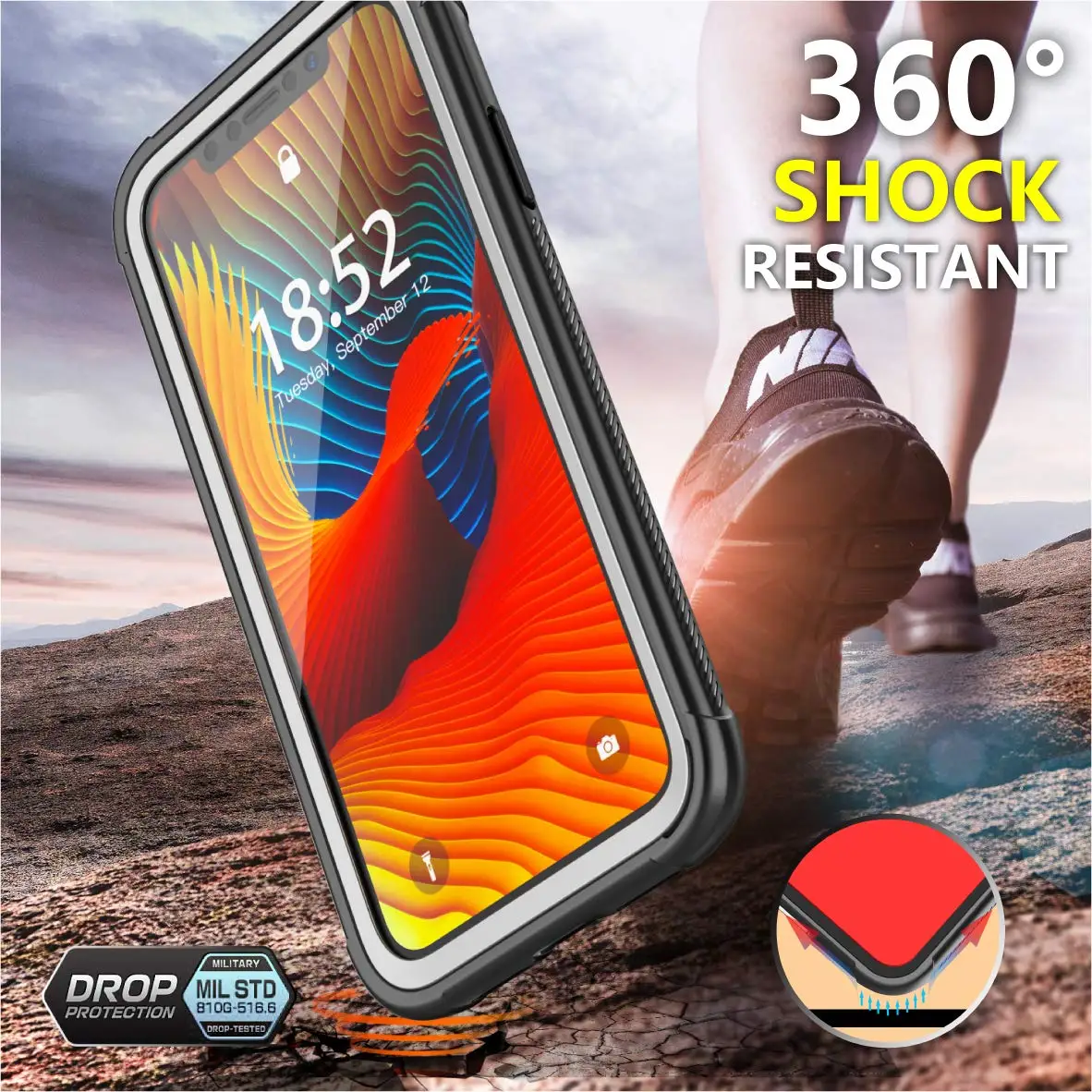 Чехол для iPhone 11 Pro MAX 2019 защита на 360 градусов полноразмерный прочный прозрачный
