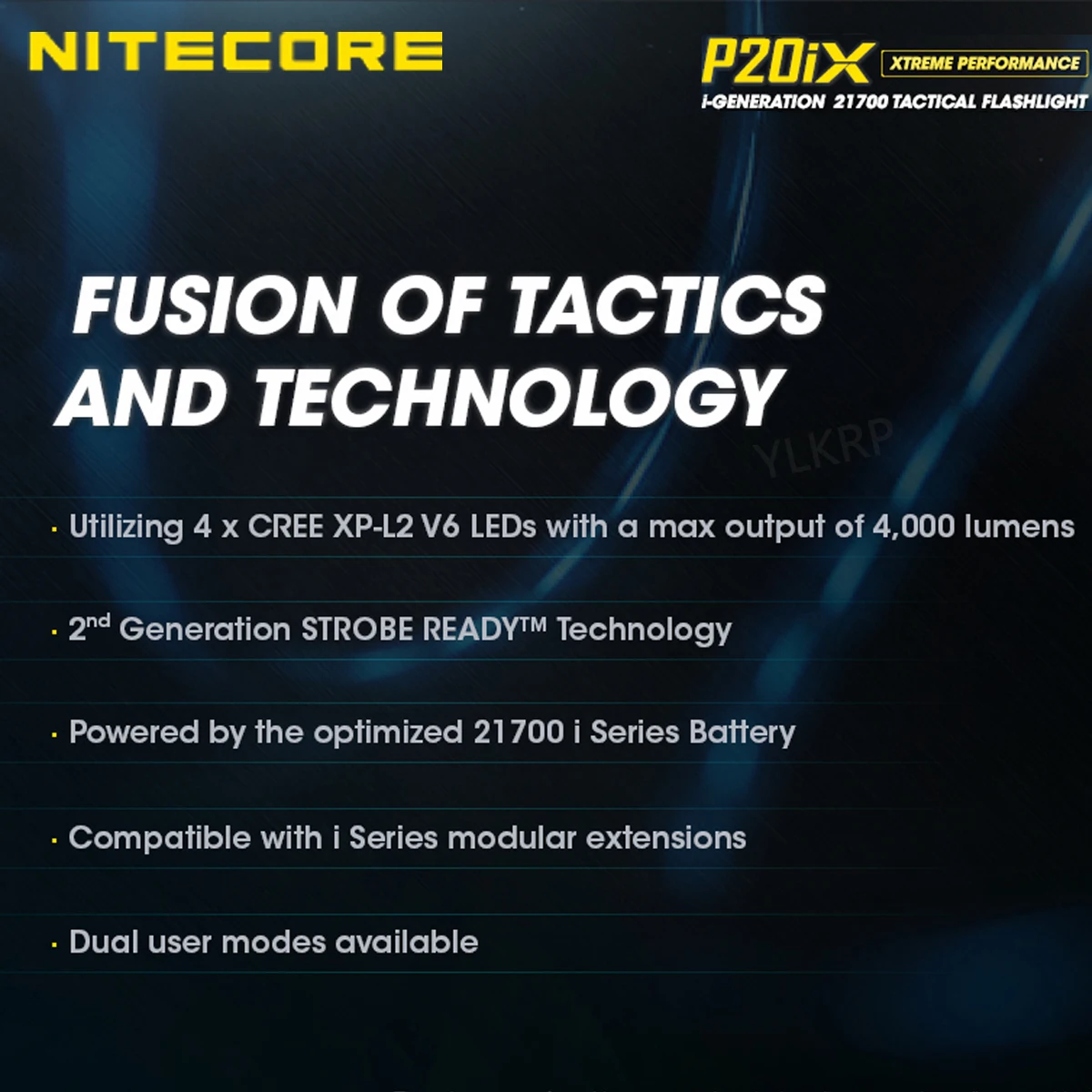NITECORE P20iX 4000 люмен Generation X Сильный светильник светодиодный тактический вспышки