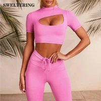 new vital seamless yoga shirt women fitness short sleeve crop top workout tops gym clothes sportswear running t shirts
