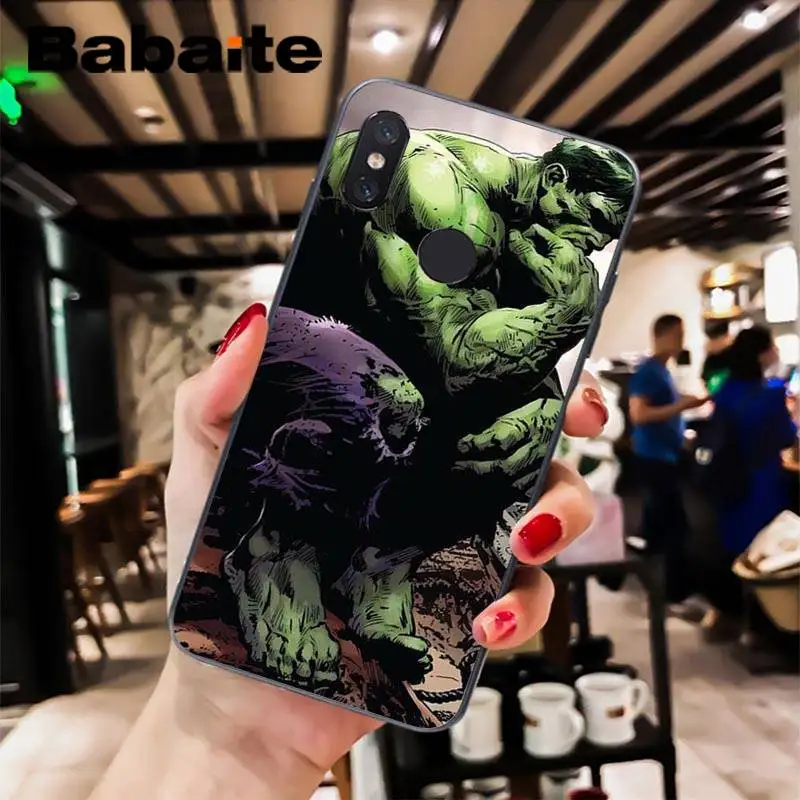 Babaite Marvel Heroes Халк черный ТПУ Мягкий силиконовый чехол для телефона чехол для Xiaomi 6 MIX2 8SE K20 REDMI 5A NOTE4X 7 6A мобильные чехлы - Цвет: A11