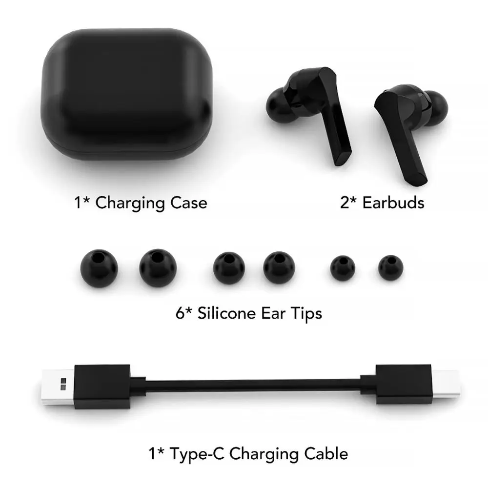 Новые беспроводные наушники TWS Bluetooth 5 0 спортивные с защитой от пота сенсорные