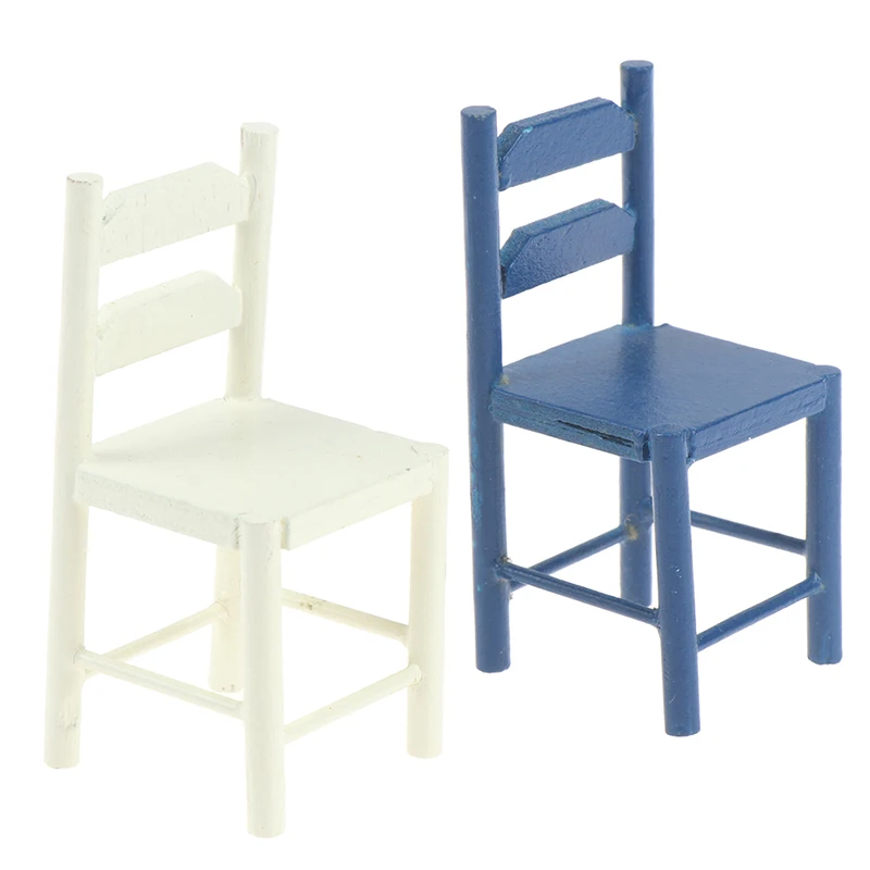 

1 шт. миниатюрные деревянные стулья в масштабе 1:12, украшение для кукольного домика, кухни/гостиной