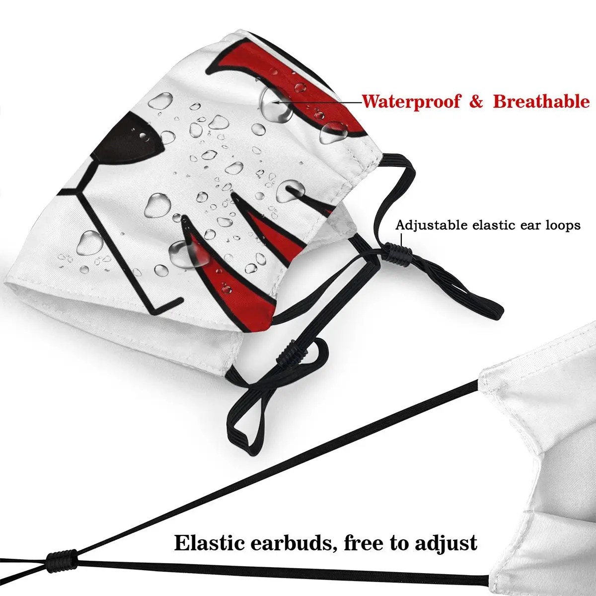 Они Япония Самурай демон защиты маска японский фольклор ниндзя черный Ops полосы