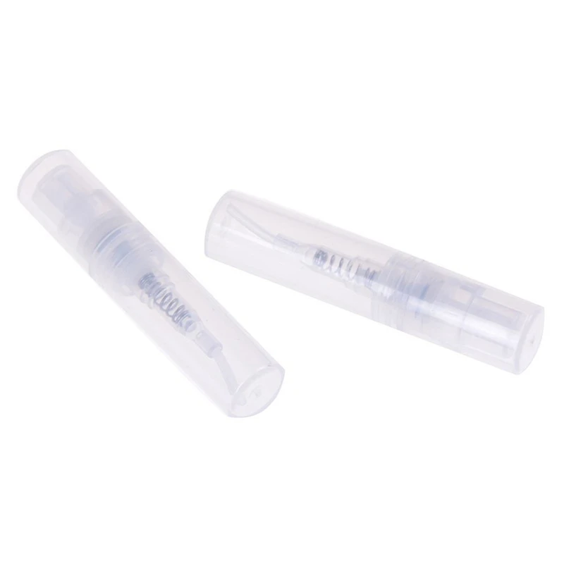 

200Pcs/Lot 2ML Transparent Plastic Spray Bottle Small Cosmetic Packing Atomizer Perfume Bottles Atomizing Spray Liquid Container
