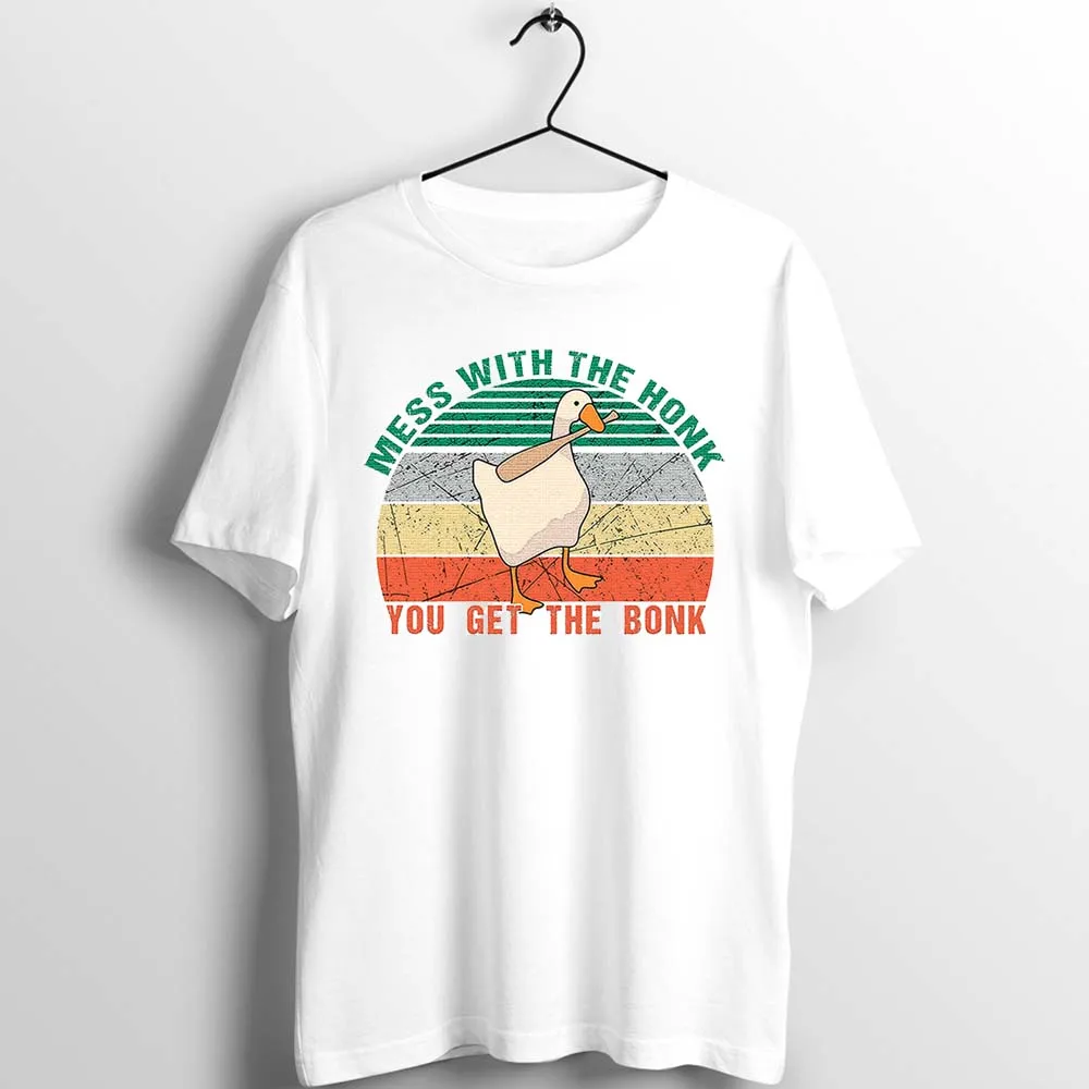 Unix футболка для мужчин женщин гуся игра беспорядок с Honk вы получите Bonk Смешные