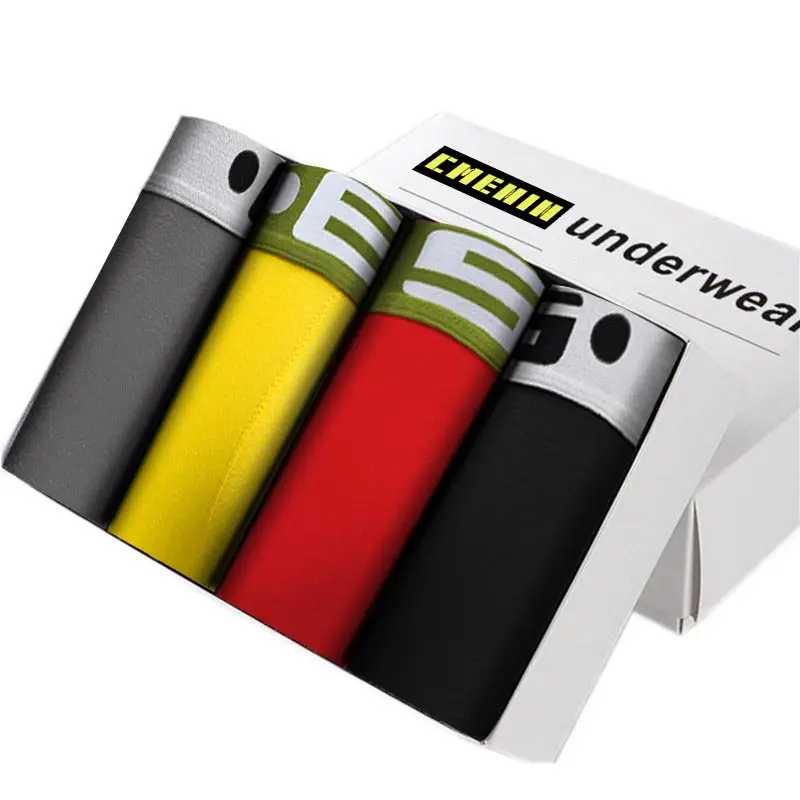 Мужские трусы боксеры C черные сетчатые шорты сексуальное нижнее белье для