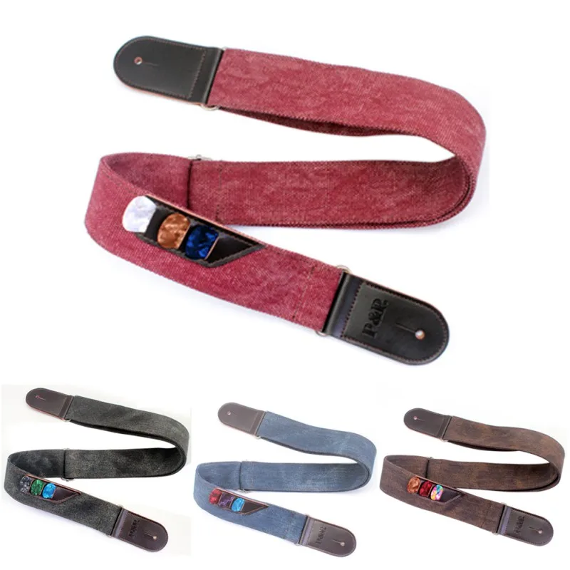 retro denim 95-145CM Nylon Guitar Strap Belt with Acoustic Ukulele Musical Instrument Part adjustable | Спорт и развлечения