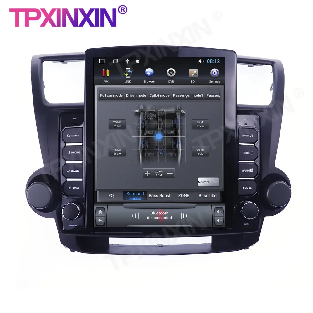 저렴한 도요타 하이랜더 2008-2013 무선 Carplay 6G + 128G 안드로이드 10.0 GPS 멀티미디어 플레이어 Headunit 오디오 라디오 네비게이션