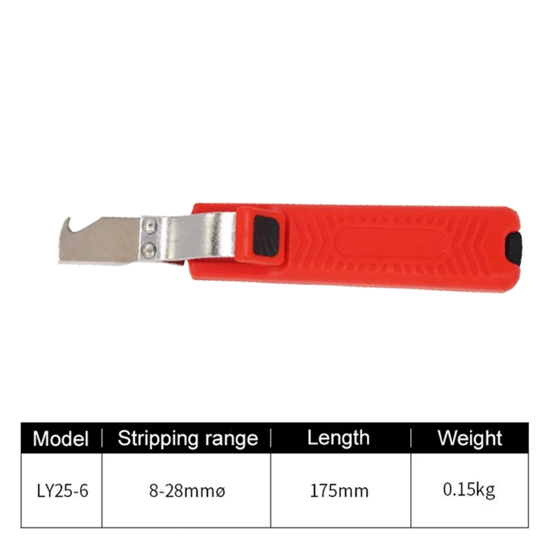 2pcs Wire Stripper Tools Stripping Tool For 4-50mm PVC Silicone Rubber PTFE Cable Insulation round cable Electrician Hand Plier |