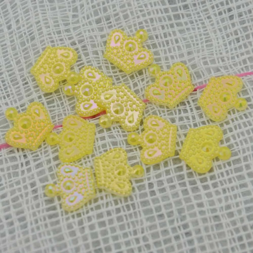 Альбом для скрапбукинга BOLIAO 100 шт. 11*12 мм в виде короны акрилового цвета с плоской