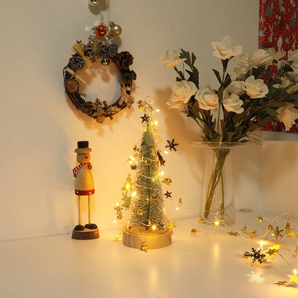 

Christmas 2M 20 LED String Lights Christmas Bells Christmas Decor For Home New Year Party Wedding Decorative Fairy Lights Decor
