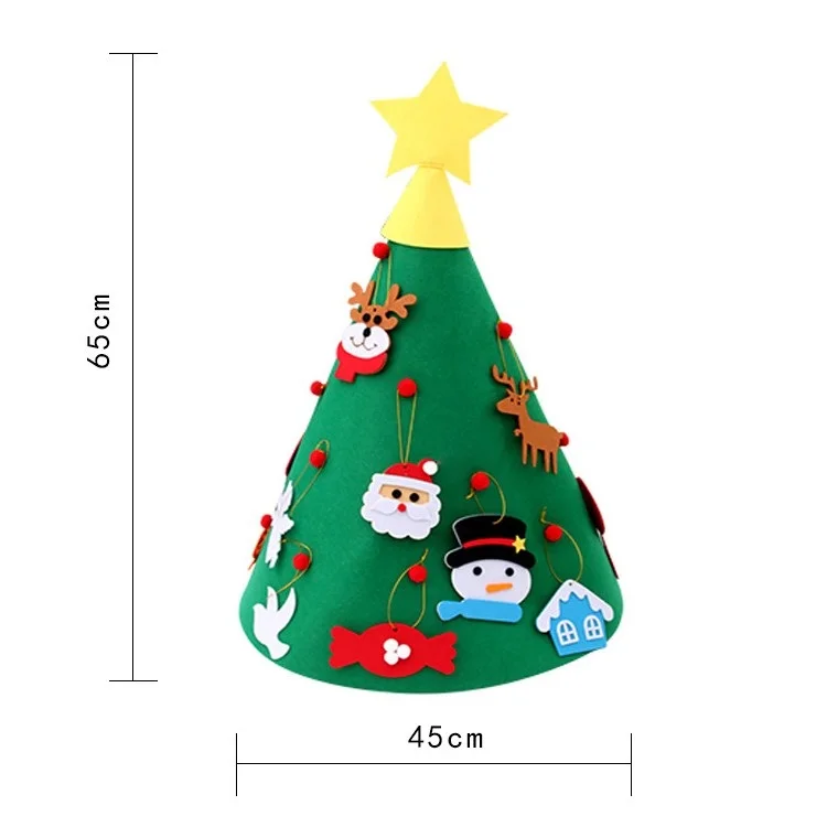 2020 новогодние подарки для детей Рождественская елка фетровая фотоподвеска дома |