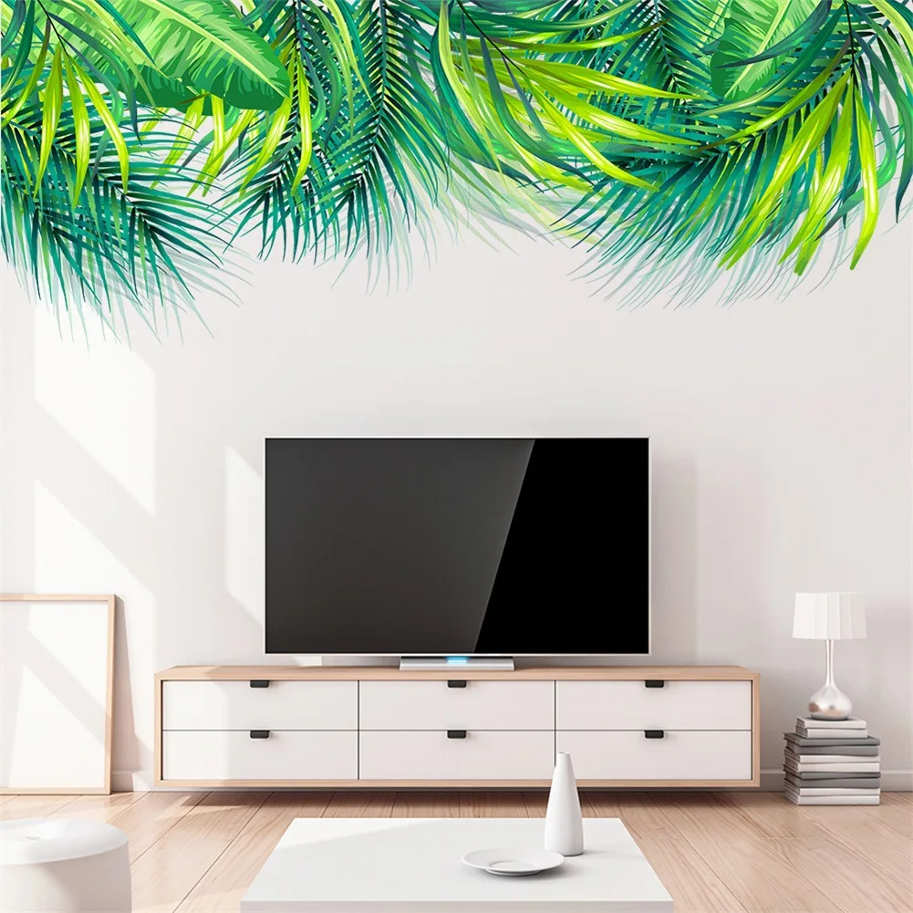 

Large Green Leaf Wall Stickers for Bedroom Living room Wall Decor Kitchen Room Decoration Wall Decals Home Decor Room Decor