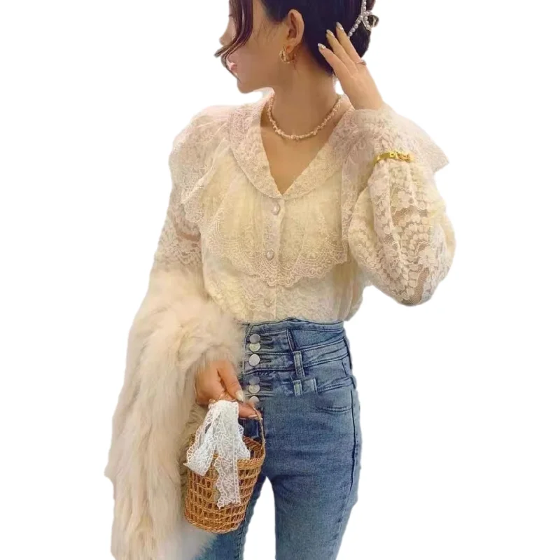 

New Spring Vintage Cotton Shirt Female Oversize Womens Long Sleeve Girls Blouse Summer Plus Size Women Blouses Femme Blusas