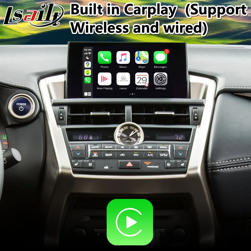 Мультимедийный видеоинтерфейс Lsailt Android Carplay для Lexus NX 300h модель 2014 2017 сенсорная