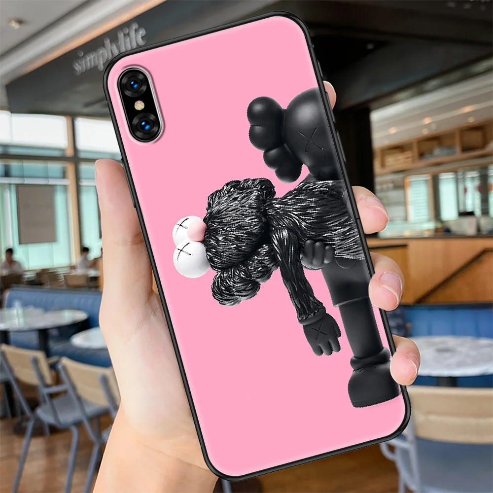

Fashion kaw Brand Phone Case Cover Hull For iphone 5 5s se 2 6 6s 7 8 12 mini plus X XS XR 11 PRO MAX black fashion cover luxury