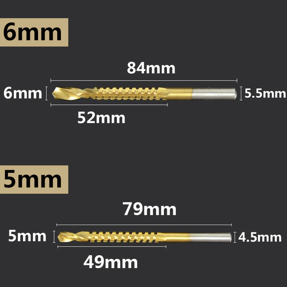 6 шт. HSS Сверло Набор спираль винтовой метрики композитный коснитесь бурильные