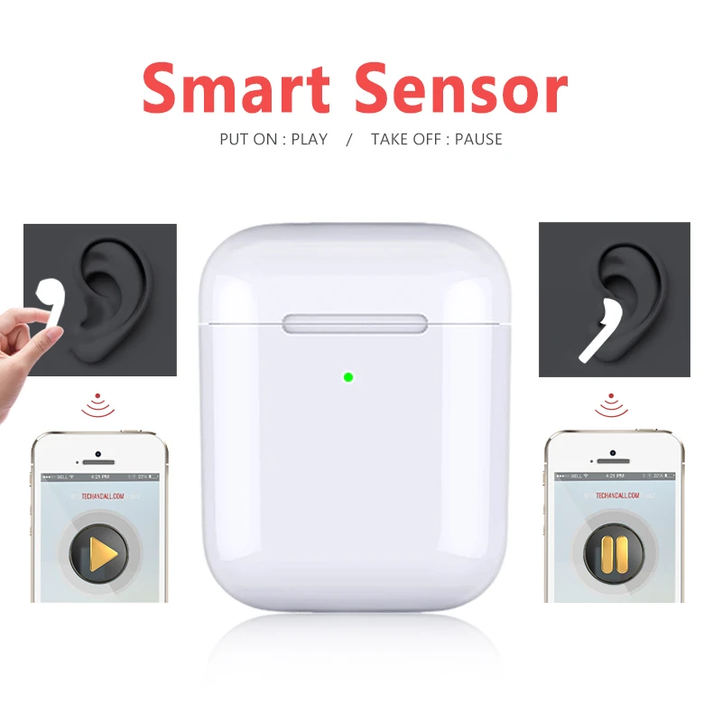 Новинка Air 2 Bluetooth наушники 1536d чип в ухо Windows Беспроводной Searphone для iPhone гарнитура 2 поколения i30 i60 i500 TWS