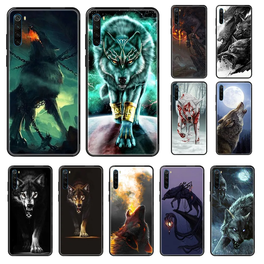 Водонепроницаемый чехол из ТПУ с 3d-изображением волка Etui для телефона Xiaomi Redmi Note S2