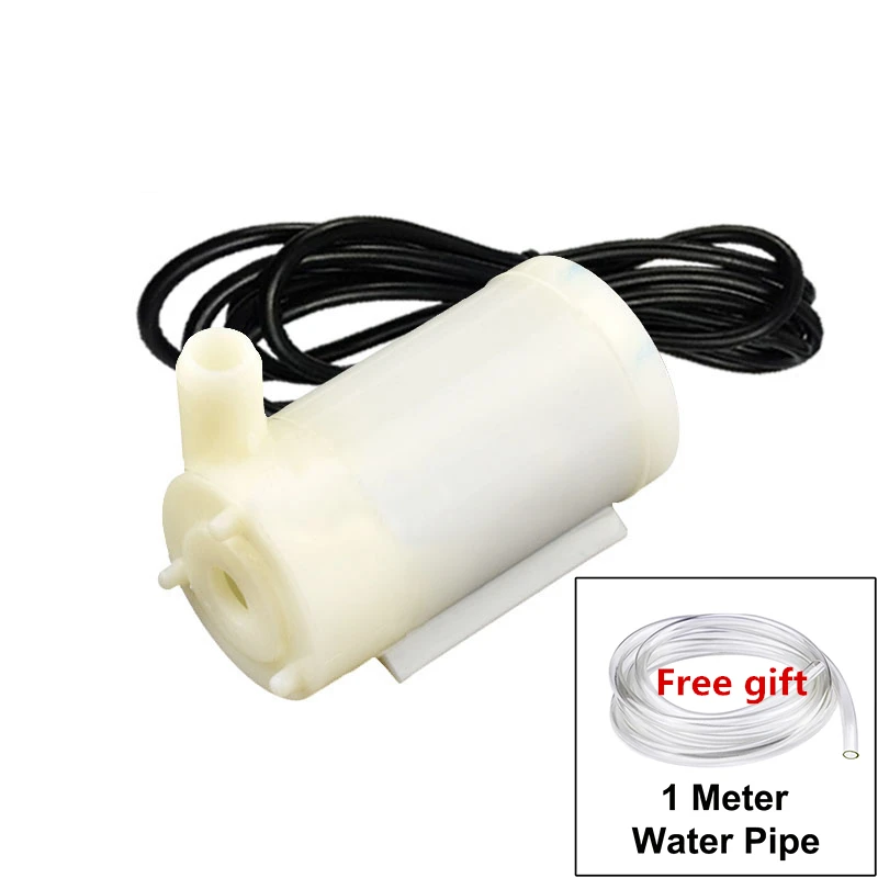 

HYS Water Pomp DC 3V 4.5V Submersible 100L/H 0.36W Mini Electric Pump 3 Volt V Micro Portable Small Pumps Free 1m hose JT-DC3W