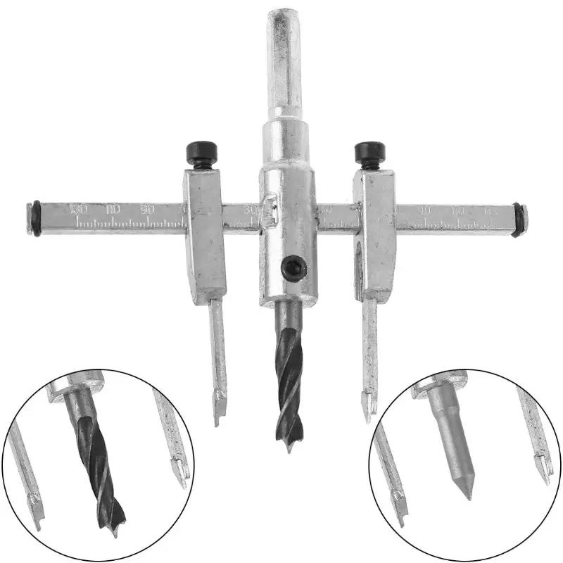 Регулируемый 30 130 мм металл дерево Круг отверстие пилы сверло резак набор DIY