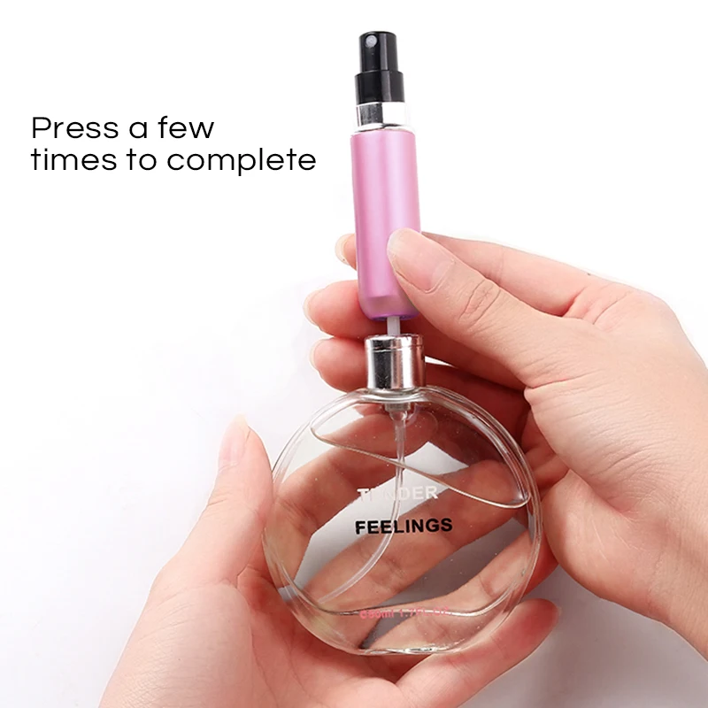 Oauee 12ml Mini Refillable Perfume Bottle With Spray Scent Pump Empty Cosmetic Liquid Container Atomizer For Travel Tool | Дом и сад