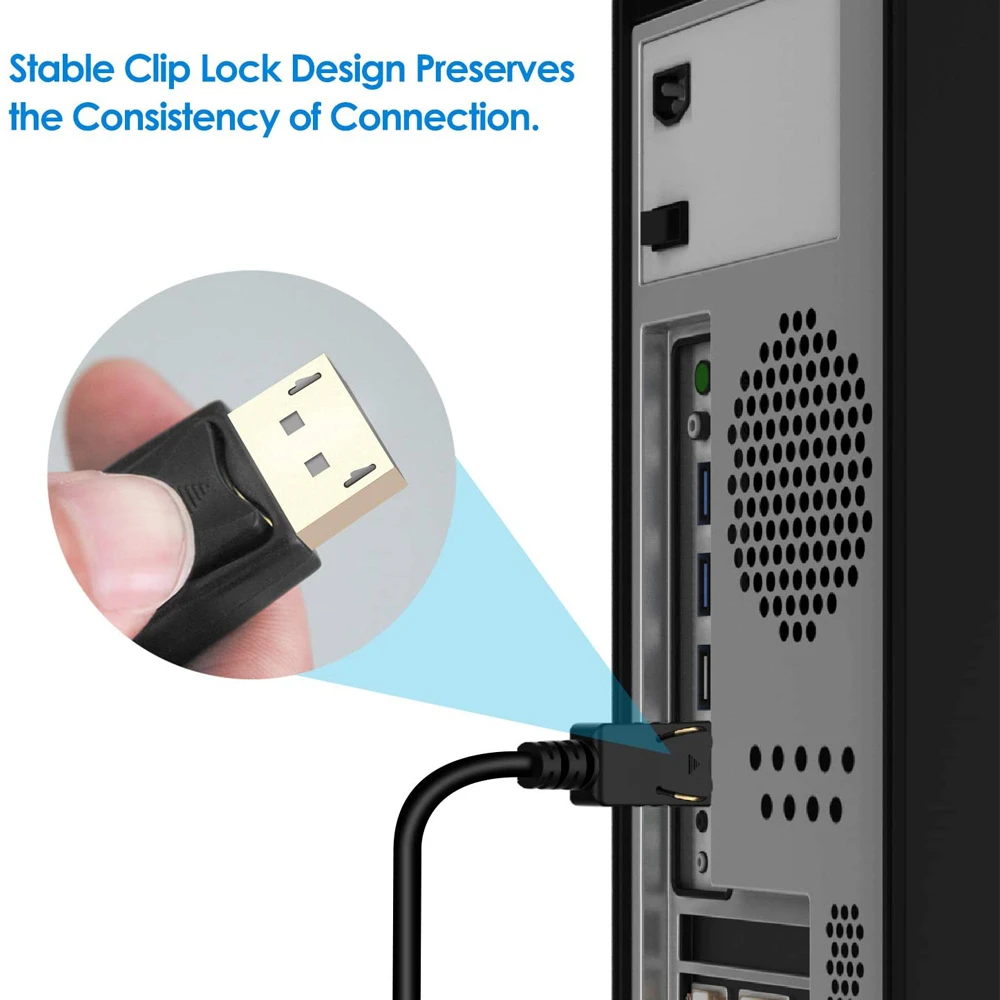 DP to HDMI-compatible Cable 4K 30Hz DisplayPort HD Adapter Display Port Video Audio for PC HDTV Projector Laptop | Электроника