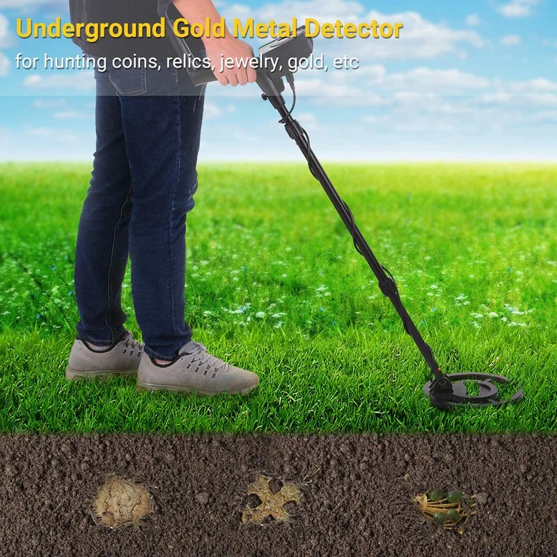 

Metal Detector Underground Metal Finder Gold Detector Treasure Hunter Gold Seeker Sensor with LCD Display MD-5030