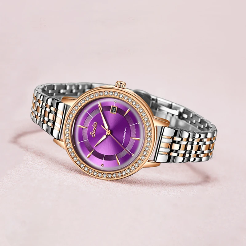 Часы наручные SUNKTA женские кварцевые брендовые Роскошные модные