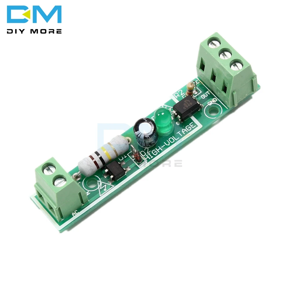 1-Bit AC 220V Optocoupler изоляционный модуль обнаружения напряжения Адаптивная плата для