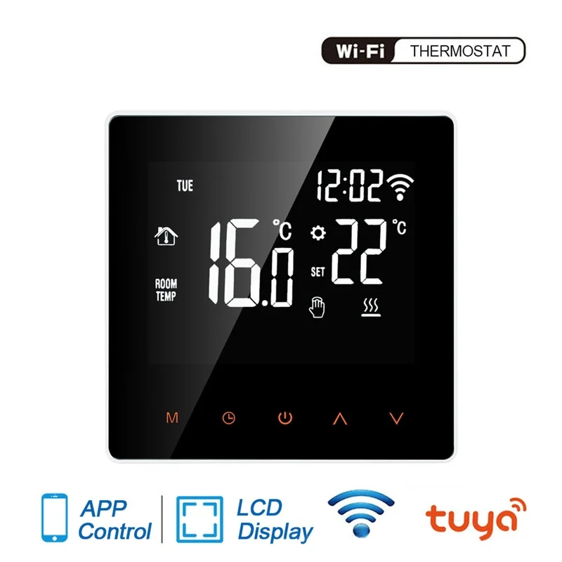 

AC 110-230V GT01 Wifi умный термостат для умного дома Сделай Сам работать с Alexa Голосовое управление Управление Цифровой 50/60HZ термометром и гигрометр...