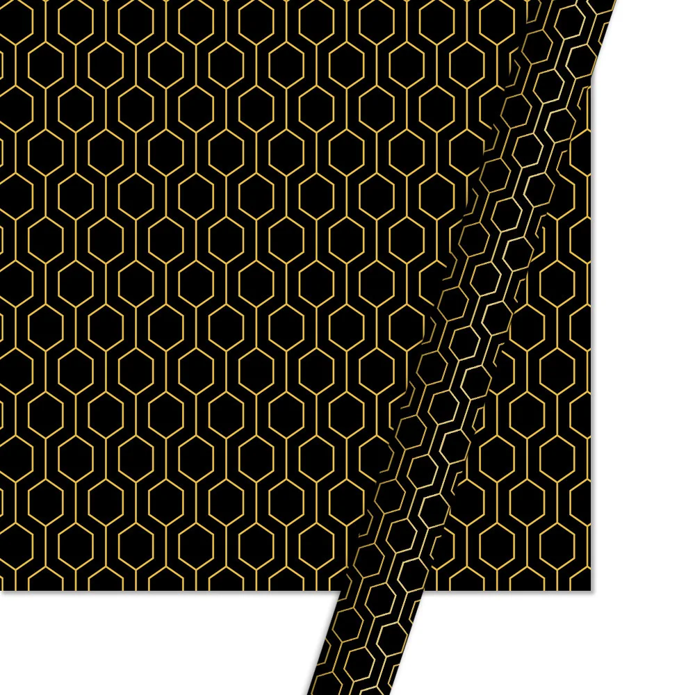 Рулон бумажной упаковки 5 листов 50х70 см рулон позолоченной бумаги с цветочным