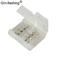 5050 rgb strip led connector 10mm 4pin free welding led strip connector clip