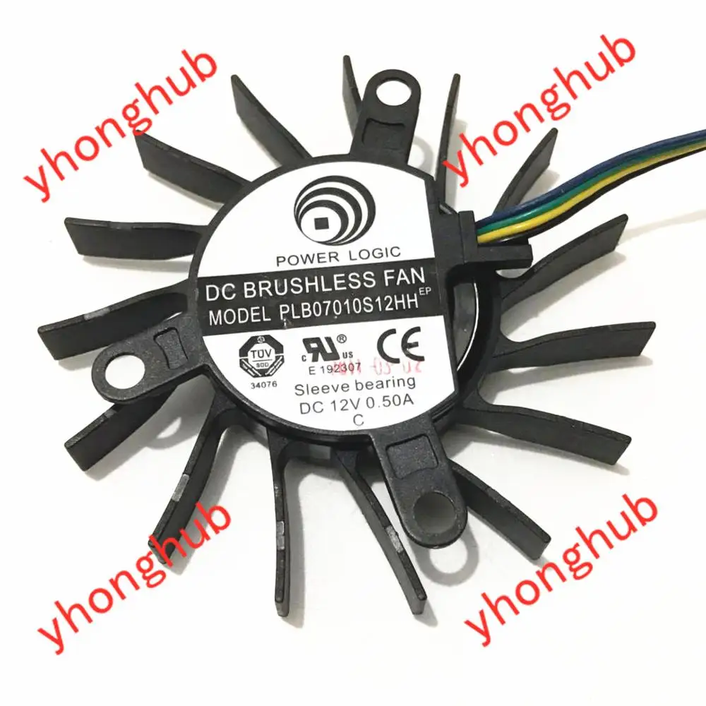 Мощность материнскую плату PLB07010S12HH DC 12V 0.50A Сервер вентилятор охлаждения|power