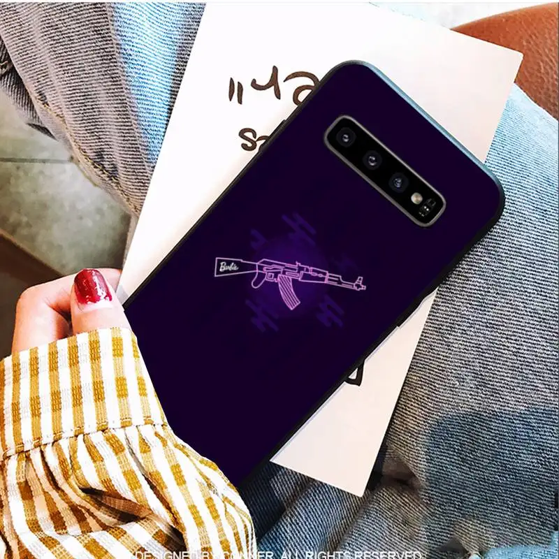 

Shooting So Cool Gun Black Soft Phone Cases For Samsung S9 10 20 Plus Note 9 10 10plus 20 Ultra A20 21s J7 Plus 8