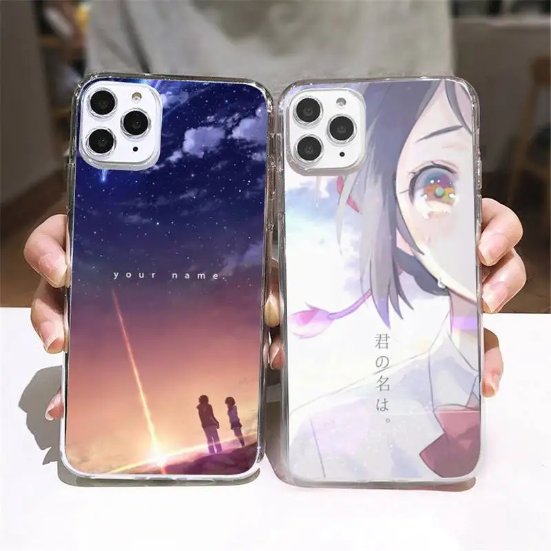 

Anime Your Name Soft Silicone Phone Case Transparent soft For iphone 5 5s 5c se 6 6s 7 8 11 12 plus mini x xs xr pro max