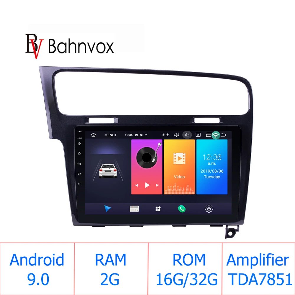 10," Android 9,0 ram 2G Автомобильный gps dvd-плеер для Фольксваген Гольф 7 2013 LHD Автомобильный Радио мультимедийный плеер головное устройство стерео