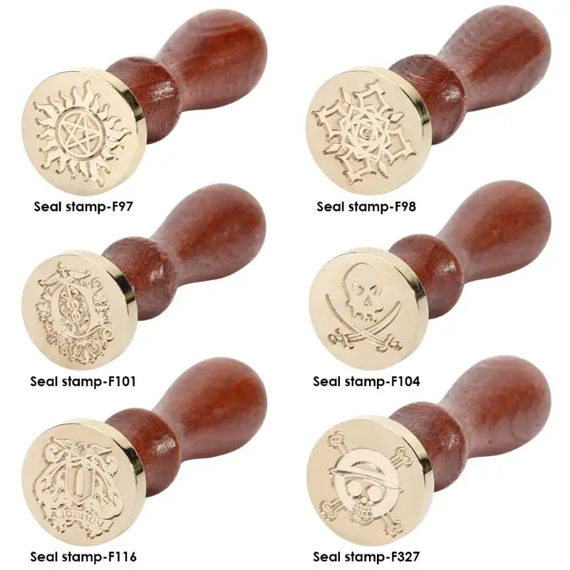 Paint Wax Seal Stamp for Birthday Card Stamps Fashionable Roses Retro DIY Envelopes Crown Tree Wedding Accessories | Дом и сад