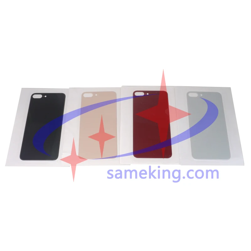 ЕС Версия маркировки большое отверстие заднего стекла для iphone8 8plus x xs xsmax трещина Стекло Замена заднего стекла