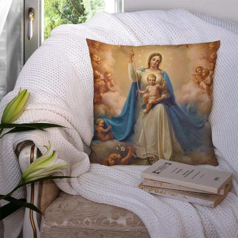 

Custom Our Lady Of Guadalupe Pillowcase Cushion Cover Home Decor Hotel Car Seat Backrest Sofa Pillow Case 21104-5