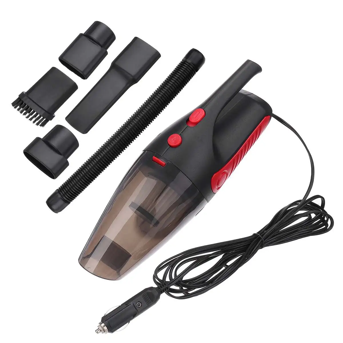 

3-in-1 Car Vacuum Cleaner 2800Pa120W with LED Light 12V 5M Power Cord For Car Home Wet/Dry dual-use Handheld Car Aspirateur