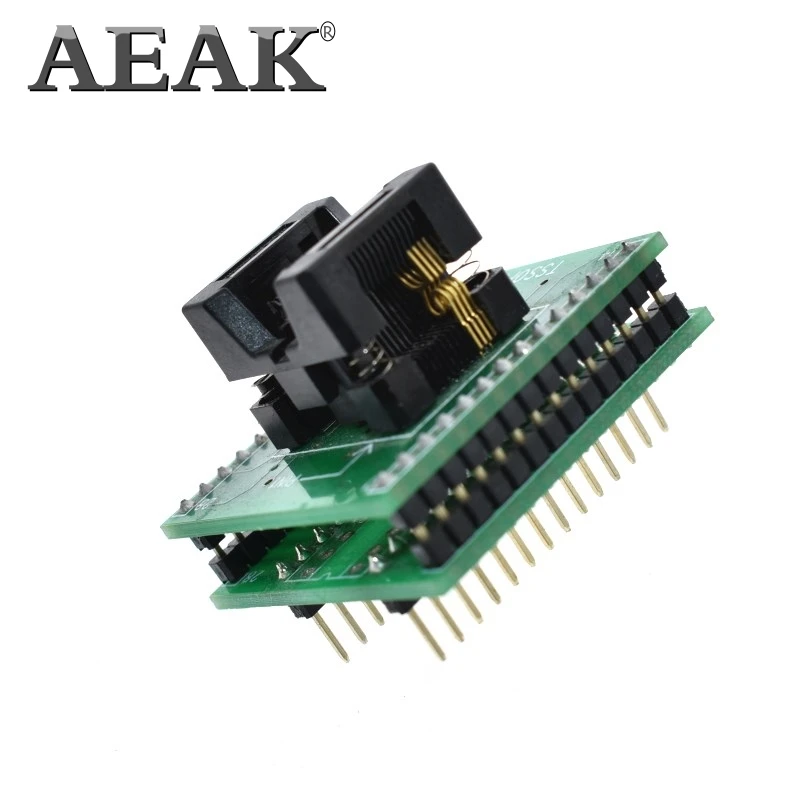 AEAK TSSOP8 к DIP28 адаптер TL866A TL866CS программатор адаптер SSOP8 к DIP28 IC тестовое гнездо адаптера шаг 0,65 мм
