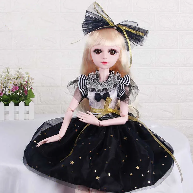 

Lifelike Fashion Girl Dolls Large Original Handmade 1/3 Doll Full Set 20 Jointed Doll Girls Toys for Children Kids Gift 60cm